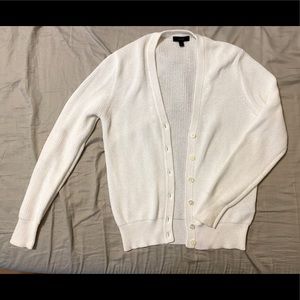 J.Crew Cardigan sweater, metallic ribbed